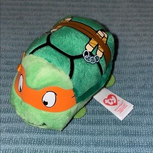 Ty TMNT Michelangelo Turtle Teeny Tys Mini Plush